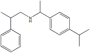 (2-phenylpropyl)({1-[4-(propan-2-yl)phenyl]ethyl})amine Structure