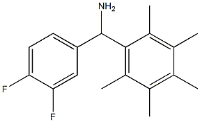 (3,4-difluorophenyl)(2,3,4,5,6-pentamethylphenyl)methanamine