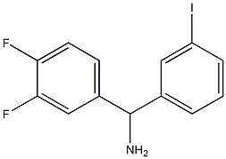 (3,4-difluorophenyl)(3-iodophenyl)methanamine Structure