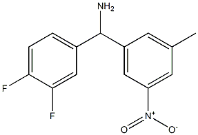 (3,4-difluorophenyl)(3-methyl-5-nitrophenyl)methanamine