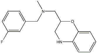 (3,4-dihydro-2H-1,4-benzoxazin-2-ylmethyl)[(3-fluorophenyl)methyl]methylamine