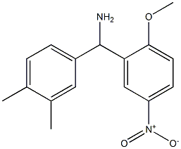 (3,4-dimethylphenyl)(2-methoxy-5-nitrophenyl)methanamine,,结构式