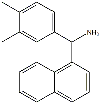 (3,4-dimethylphenyl)(naphthalen-1-yl)methanamine,,结构式