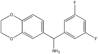 (3,5-difluorophenyl)(2,3-dihydro-1,4-benzodioxin-6-yl)methanamine Structure