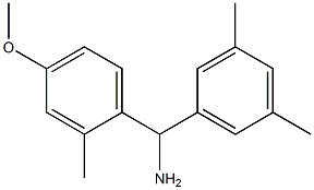 (3,5-dimethylphenyl)(4-methoxy-2-methylphenyl)methanamine Structure