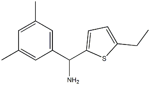 (3,5-dimethylphenyl)(5-ethylthiophen-2-yl)methanamine,,结构式