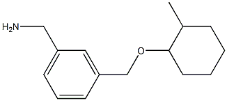 (3-{[(2-methylcyclohexyl)oxy]methyl}phenyl)methanamine Structure