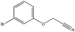 (3-bromophenoxy)acetonitrile 化学構造式