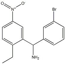 (3-bromophenyl)(2-ethyl-5-nitrophenyl)methanamine 化学構造式