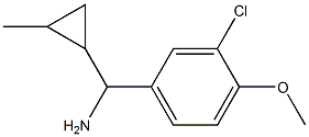 (3-chloro-4-methoxyphenyl)(2-methylcyclopropyl)methanamine Structure
