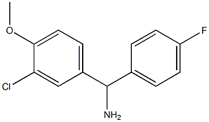 (3-chloro-4-methoxyphenyl)(4-fluorophenyl)methanamine,,结构式