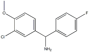 (3-chloro-4-methoxyphenyl)(4-fluorophenyl)methanamine Structure