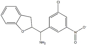 (3-chloro-5-nitrophenyl)(2,3-dihydro-1-benzofuran-2-yl)methanamine