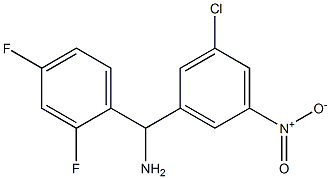 (3-chloro-5-nitrophenyl)(2,4-difluorophenyl)methanamine,,结构式