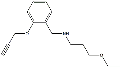 (3-ethoxypropyl)({[2-(prop-2-yn-1-yloxy)phenyl]methyl})amine Structure