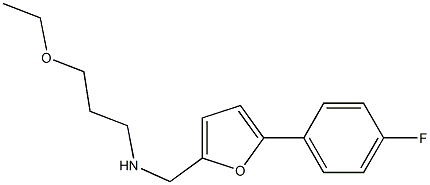 (3-ethoxypropyl)({[5-(4-fluorophenyl)furan-2-yl]methyl})amine Structure