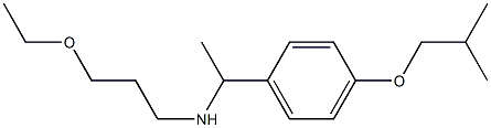 (3-ethoxypropyl)({1-[4-(2-methylpropoxy)phenyl]ethyl})amine 结构式