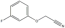 (3-fluorophenoxy)acetonitrile Struktur