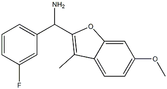 (3-fluorophenyl)(6-methoxy-3-methyl-1-benzofuran-2-yl)methanamine|