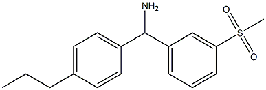 (3-methanesulfonylphenyl)(4-propylphenyl)methanamine 化学構造式