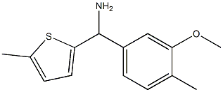 (3-methoxy-4-methylphenyl)(5-methylthiophen-2-yl)methanamine 化学構造式