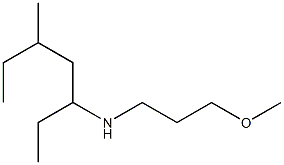 (3-methoxypropyl)(5-methylheptan-3-yl)amine 化学構造式