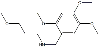 (3-methoxypropyl)[(2,4,5-trimethoxyphenyl)methyl]amine,,结构式