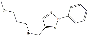 (3-methoxypropyl)[(2-phenyl-2H-1,2,3-triazol-4-yl)methyl]amine Struktur