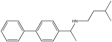 (3-methylbutyl)[1-(4-phenylphenyl)ethyl]amine,,结构式