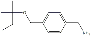 (4-{[(2-methylbutan-2-yl)oxy]methyl}phenyl)methanamine Struktur