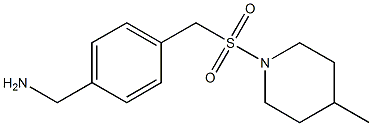 (4-{[(4-methylpiperidine-1-)sulfonyl]methyl}phenyl)methanamine,,结构式