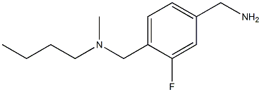 (4-{[butyl(methyl)amino]methyl}-3-fluorophenyl)methanamine Structure