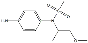 (4-aminophenyl)-N-(1-methoxypropan-2-yl)methanesulfonamide 结构式