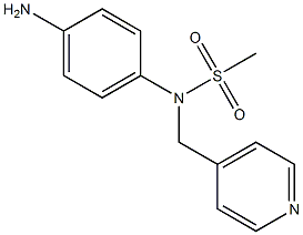 (4-aminophenyl)-N-(pyridin-4-ylmethyl)methanesulfonamide 结构式