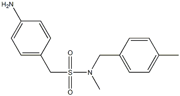 (4-aminophenyl)-N-methyl-N-[(4-methylphenyl)methyl]methanesulfonamide Structure