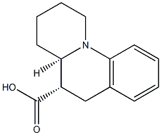 (4aR,5S)-2,3,4,4a,5,6-hexahydro-1H-pyrido[1,2-a]quinoline-5-carboxylic acid 化学構造式