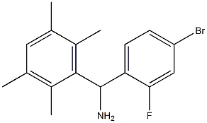 (4-bromo-2-fluorophenyl)(2,3,5,6-tetramethylphenyl)methanamine,,结构式