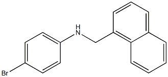 (4-bromophenyl)(1-naphthyl)methylamine 化学構造式