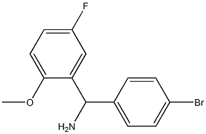 (4-bromophenyl)(5-fluoro-2-methoxyphenyl)methanamine Structure