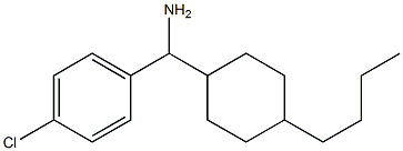 (4-butylcyclohexyl)(4-chlorophenyl)methanamine 化学構造式