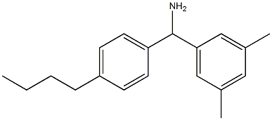 (4-butylphenyl)(3,5-dimethylphenyl)methanamine Structure