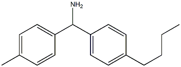 (4-butylphenyl)(4-methylphenyl)methanamine Struktur