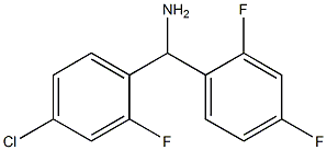 (4-chloro-2-fluorophenyl)(2,4-difluorophenyl)methanamine Structure