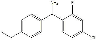 (4-chloro-2-fluorophenyl)(4-ethylphenyl)methanamine Structure