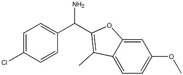  (4-chlorophenyl)(6-methoxy-3-methyl-1-benzofuran-2-yl)methanamine