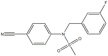 (4-cyanophenyl)-N-[(3-fluorophenyl)methyl]methanesulfonamide