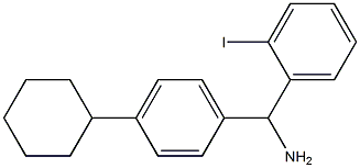 (4-cyclohexylphenyl)(2-iodophenyl)methanamine,,结构式