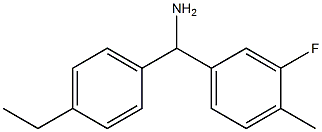 (4-ethylphenyl)(3-fluoro-4-methylphenyl)methanamine Structure