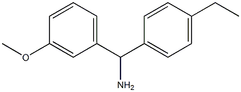 (4-ethylphenyl)(3-methoxyphenyl)methanamine Struktur