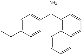 (4-ethylphenyl)(naphthalen-1-yl)methanamine 化学構造式